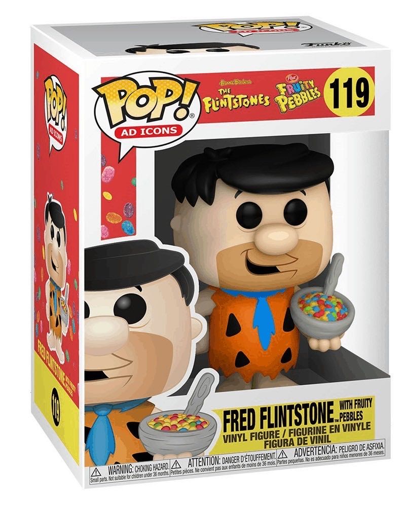 Fred Flintstone (w/ Fruity Pebbles) x2 - The Flinstones vinyl figure collectible - Main Image 2