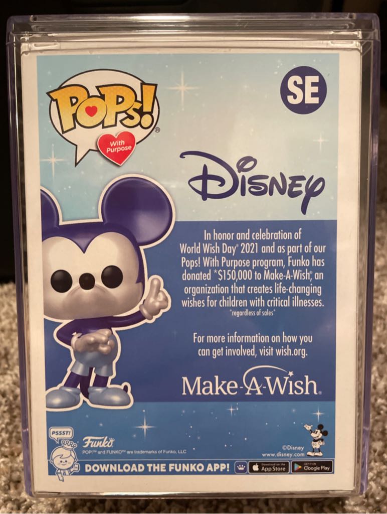 MAKE A WISH: MICKEY MOUSE  vinyl figure collectible [Barcode 889698636674] - Main Image 2