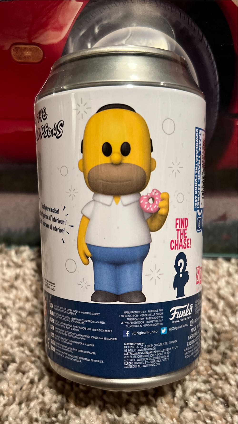 Homer Simpson - FUNKOPOP - Funko Vinyl Soda - The Simpsons vinyl figure collectible [Barcode 889698645119] - Main Image 3