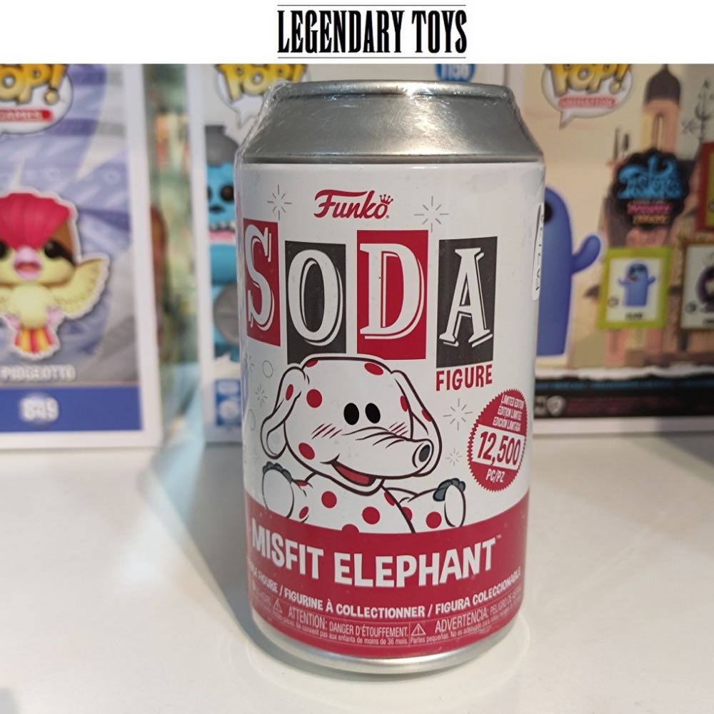Misfit Elephant (Funko Soda) - Rudolph the Red-Nosed Reindeer vinyl figure collectible [Barcode 889698659437] - Main Image 4