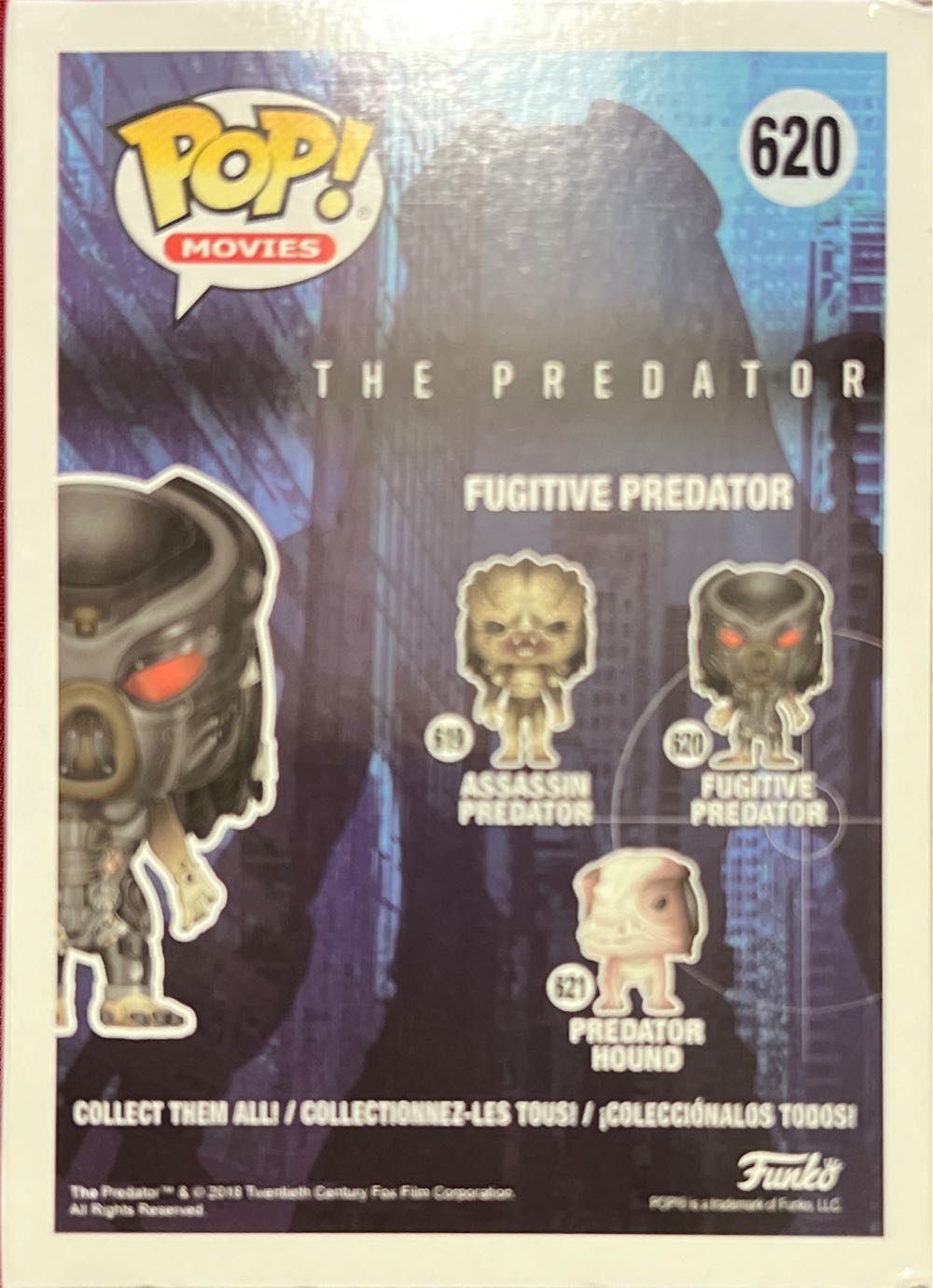 Funko Pop! Movies The Predator: Fugitive Predator #620  vinyl figure collectible [Barcode 889698312998] - Main Image 3