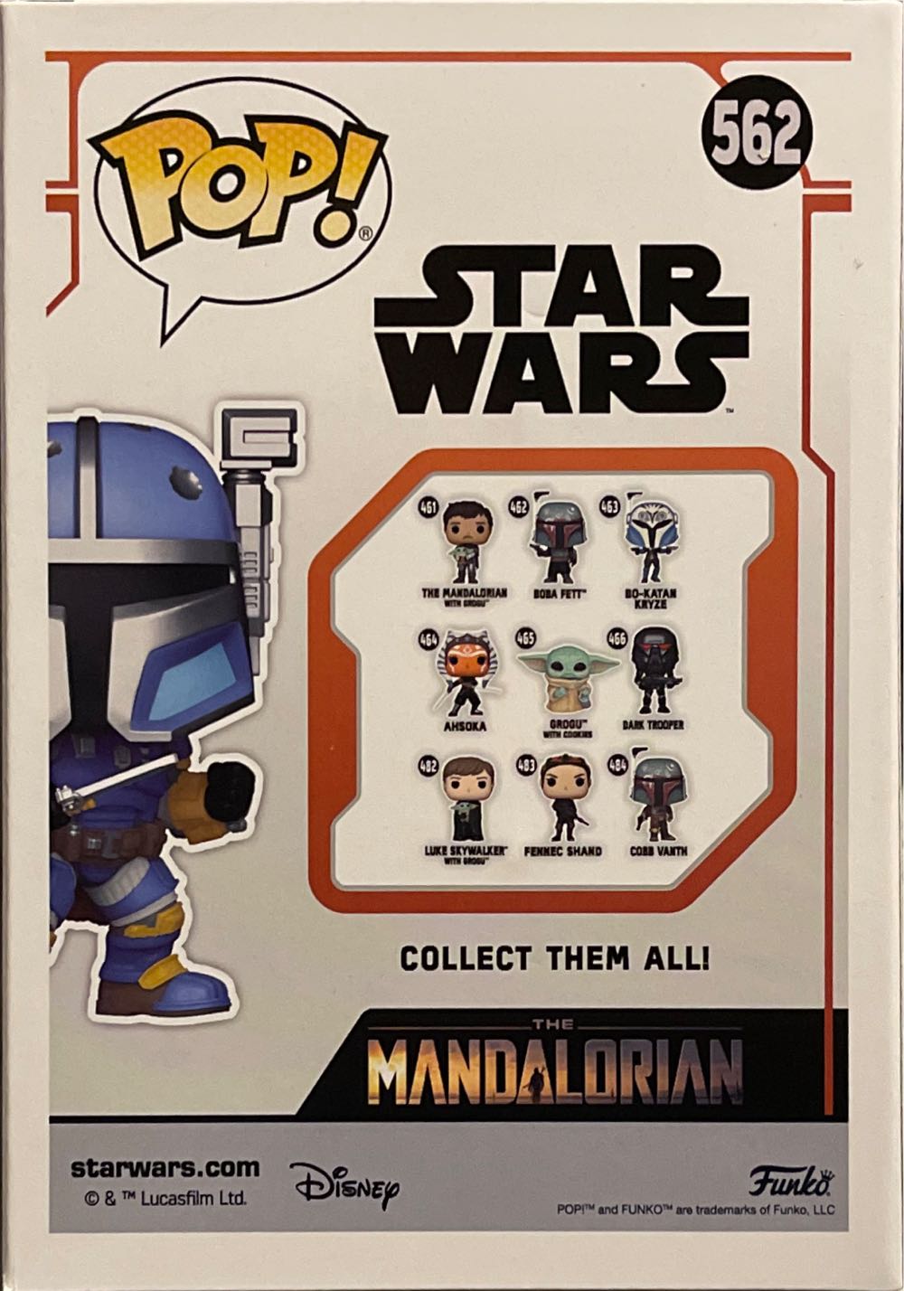 #562 Star Wars: Paz Vizsla (GameStop) - Star Wars: The Mandalorian vinyl figure collectible [Barcode 889698665735] - Main Image 3