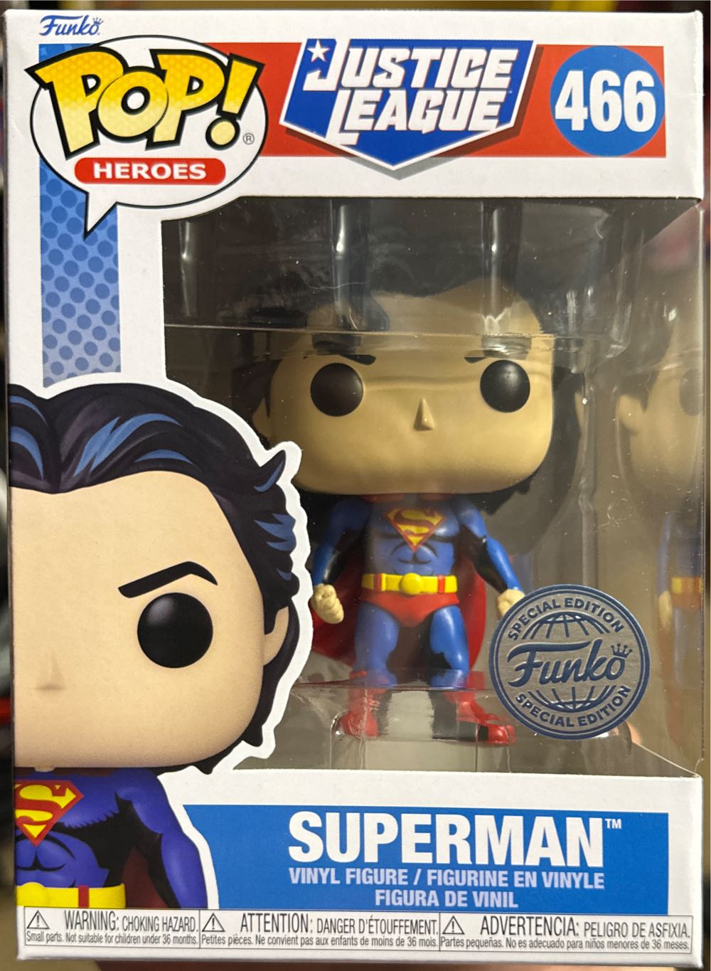 Funko Superman - DC: Superheroes vinyl figure collectible [Barcode 889698666206] - Main Image 4