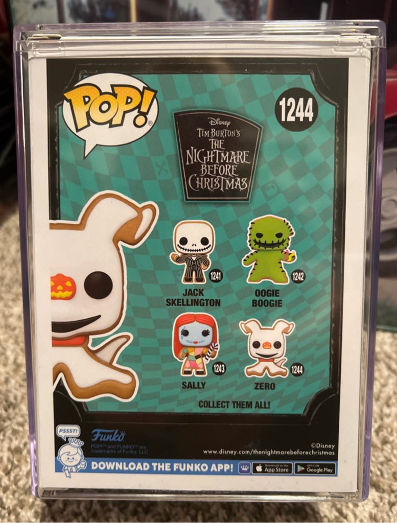 Funko Pop! Zero Gingerbread Nightmare Before Christmas Hot Topic - The Nightmare Before Christmas vinyl figure collectible [Barcode 889698677189] - Main Image 2