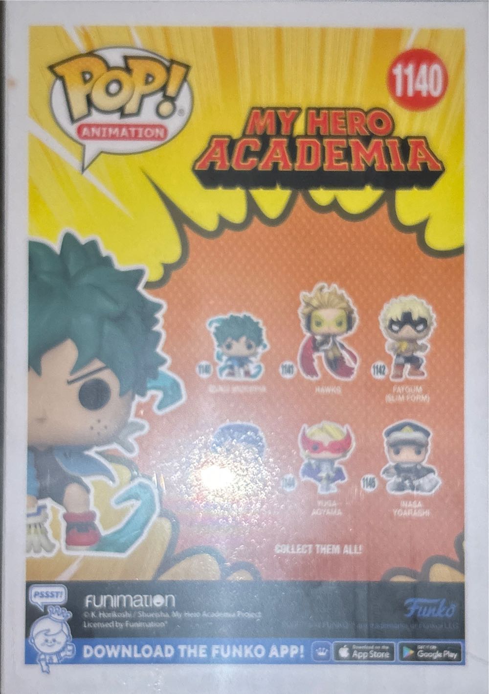 #1150 Animation: My Hero Academia: Izuku Midoriya (Barnes & Noble, Glow) - My Hero Academia vinyl figure collectible [Barcode 889698623353] - Main Image 3