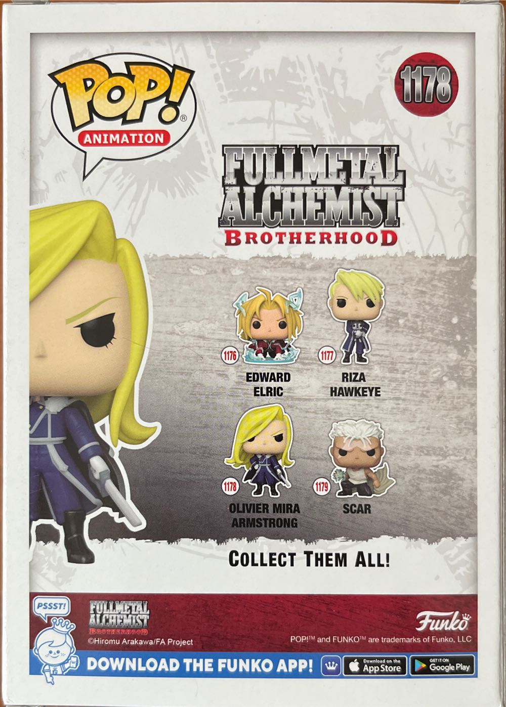 FMA -1178- Olivier Mira Armstrong  vinyl figure collectible [Barcode 889698577380] - Main Image 2