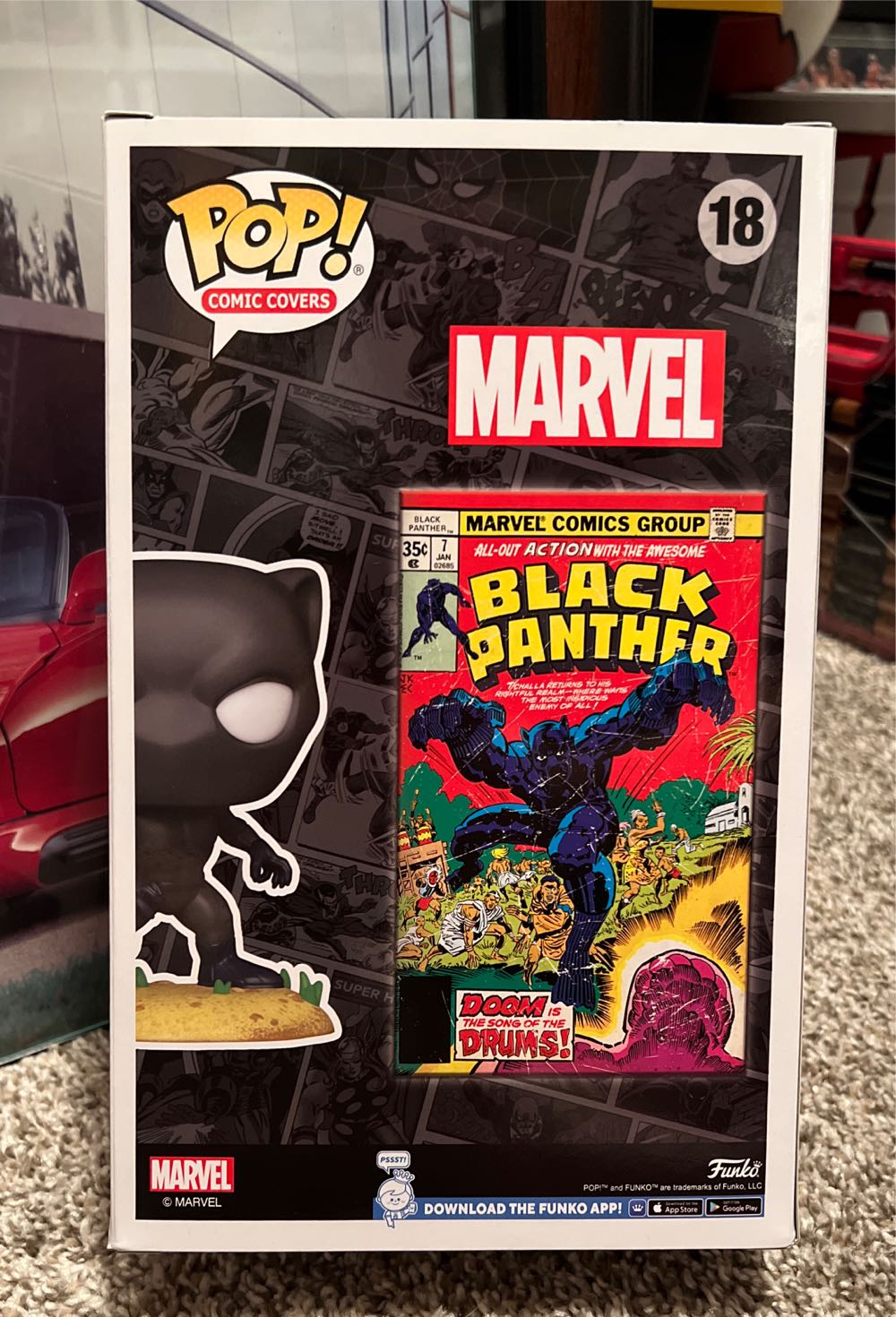Funko POP! Comic Covers Marvel Black Panther  - Marvel Universe vinyl figure collectible [Barcode 889698640688] - Main Image 2