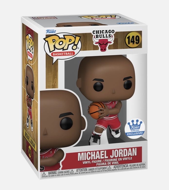 Funko NBA Michael Jordan (149) Chicago Bulls #45 Funko Exclusive  - NBA vinyl figure collectible [Barcode 889698664257] - Main Image 2