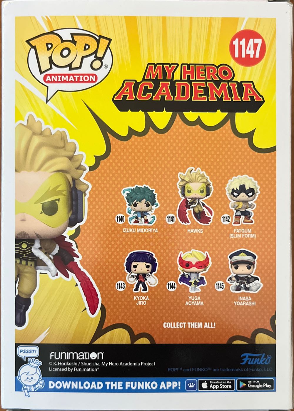 My Hero Academia: Hawks, #1147 - My Hero Academia vinyl figure collectible [Barcode 889698587983] - Main Image 2