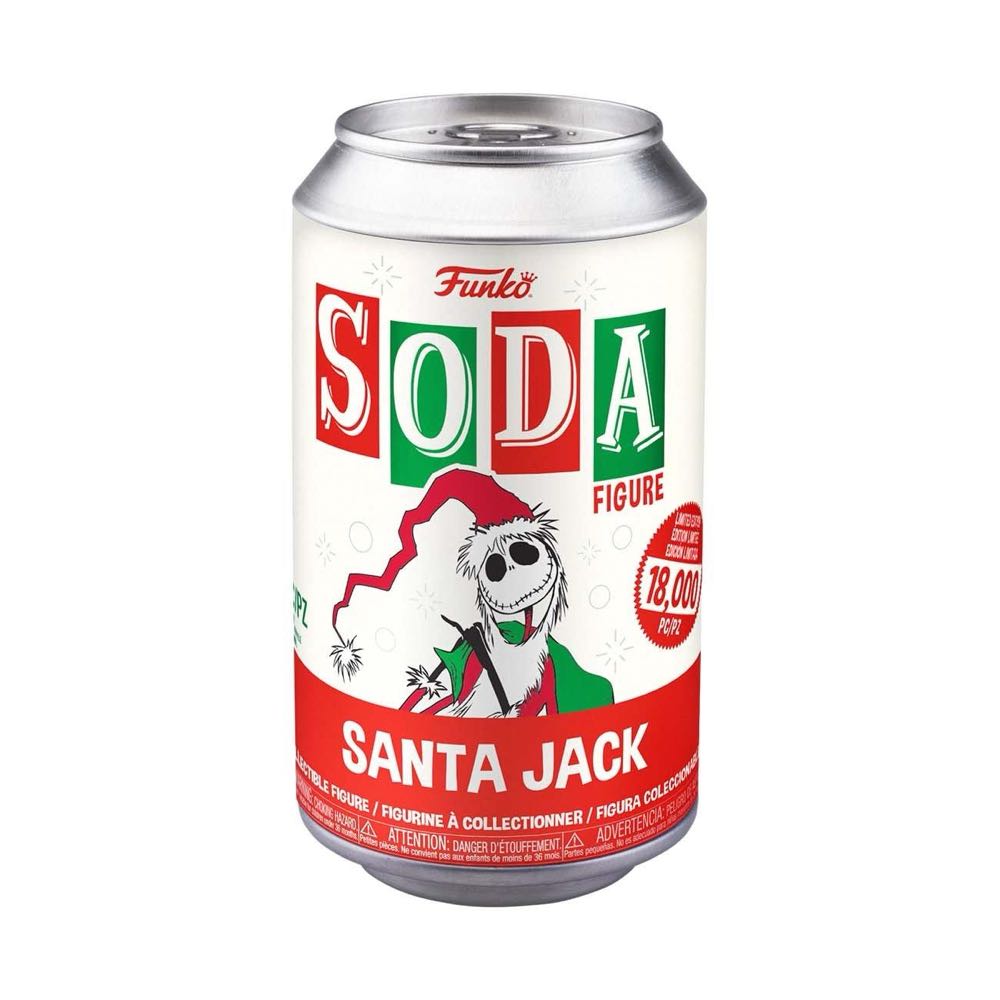 Funko Santa Jack Nightmare Before Christmas Blklt Vinyl Soda  vinyl figure collectible [Barcode 889698659819] - Main Image 2