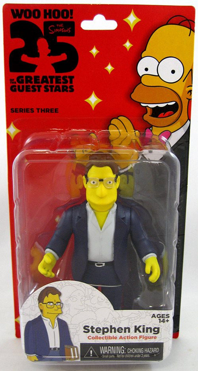 Neca Simpsons 25th Anniversary Series 3 Stephen King 5” Figure  vinyl figure collectible [Barcode 634482160534] - Main Image 2