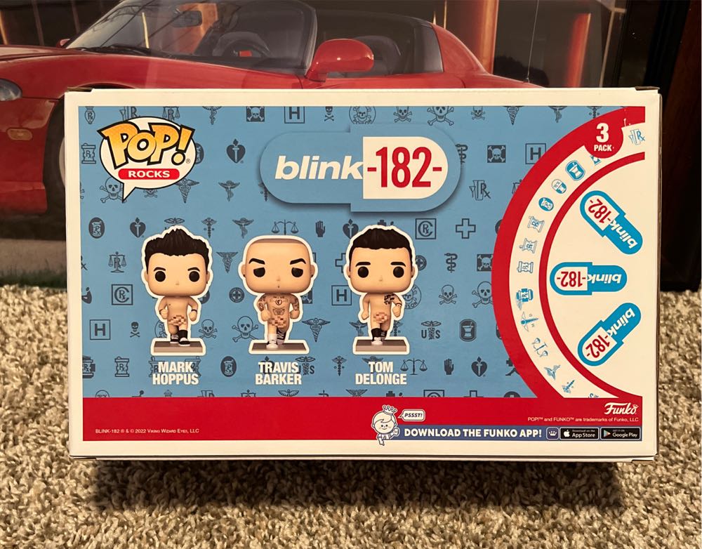 Mark Hoppus / Travis Barker / Tom Delonge 3-Pack (blink-182) - Musicians vinyl figure collectible [Barcode 889698695886] - Main Image 2