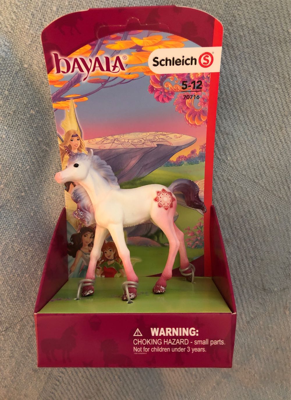 Schleich Bayala Unicorn Toys For Girls And Boys Mandala Unicorn Foal Toy Figurine Pink And Purple Ages 5  vinyl figure collectible [Barcode 4059433284415] - Main Image 2