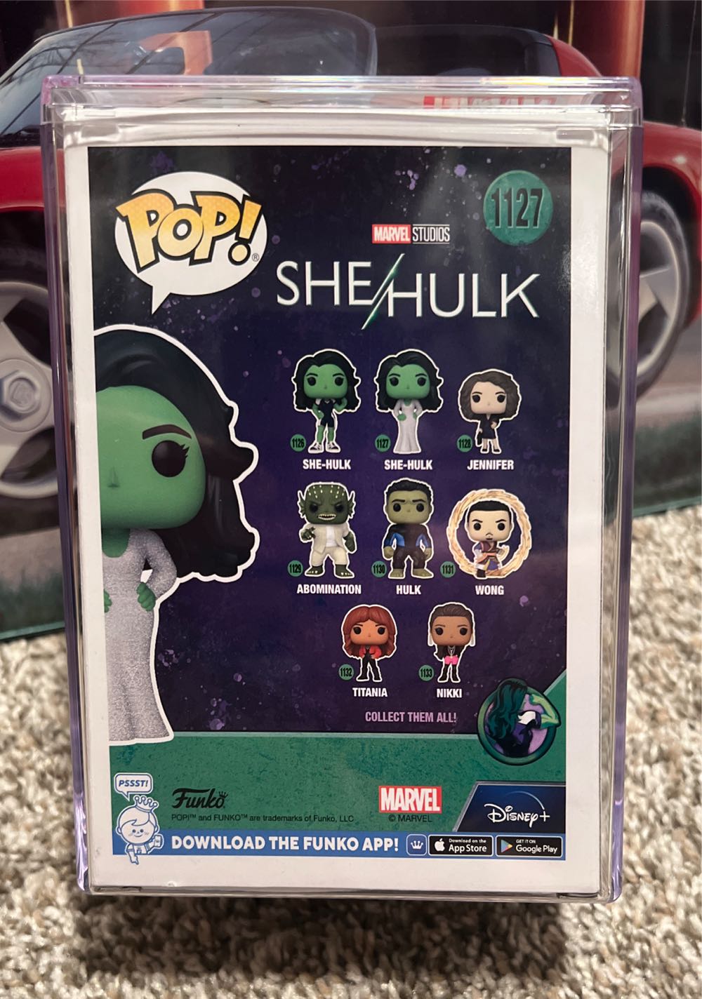 She-Hulk (Glitter Dress) Pop! 1127 - Marvel Universe vinyl figure collectible [Barcode 889698641975] - Main Image 2