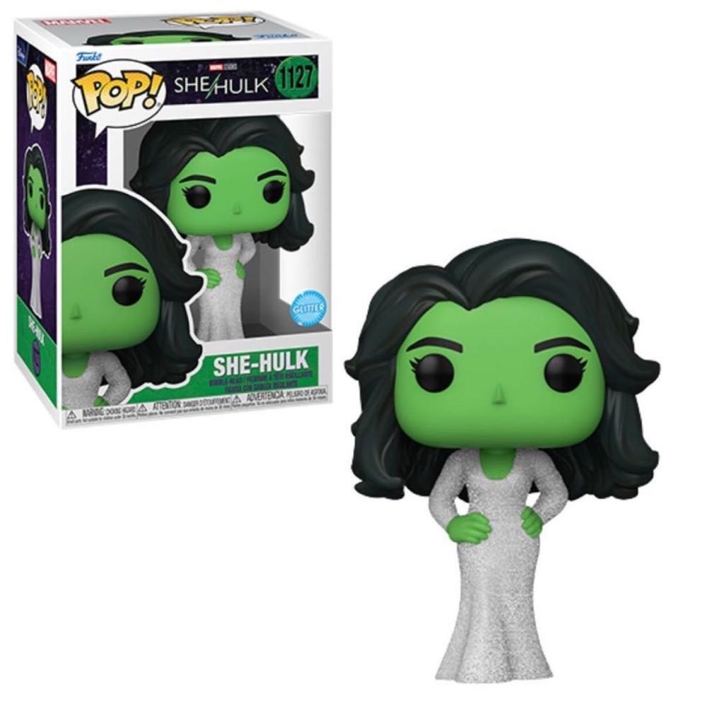 She-Hulk (Glitter Dress) Pop! 1127 - Marvel Universe vinyl figure collectible [Barcode 889698641975] - Main Image 6