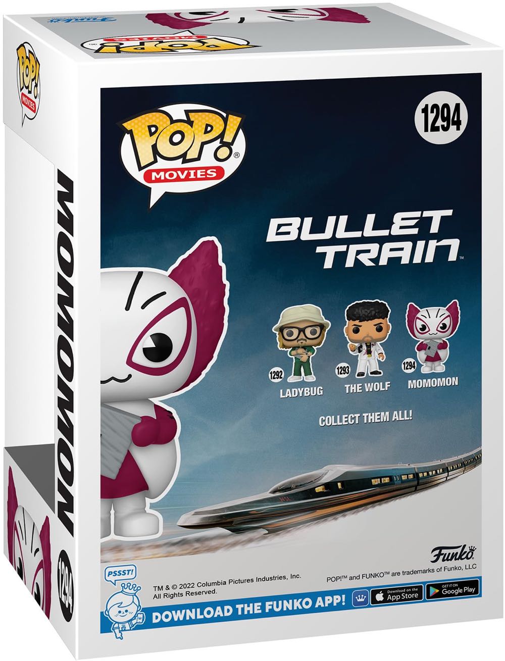Funko Pop! Movies Bullet Train: Momomon # 1294  vinyl figure collectible [Barcode 889698657419] - Main Image 2
