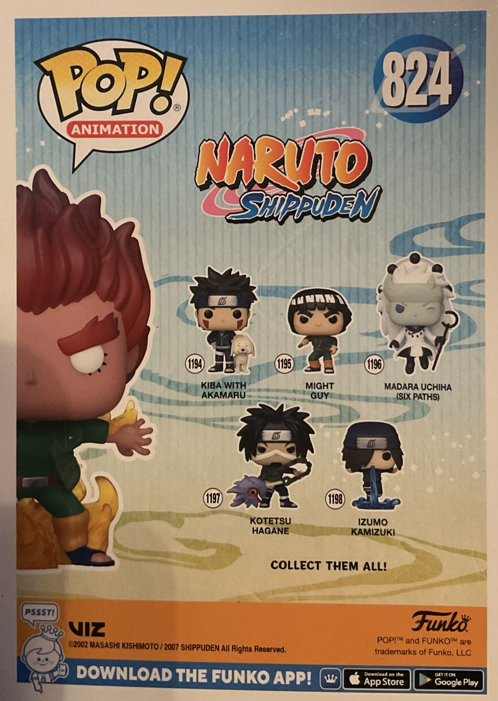 Naruto Shippuden: Might Guy (Eight Inner Gates) - Naruto Shippuden vinyl figure collectible [Barcode 889698506755] - Main Image 3