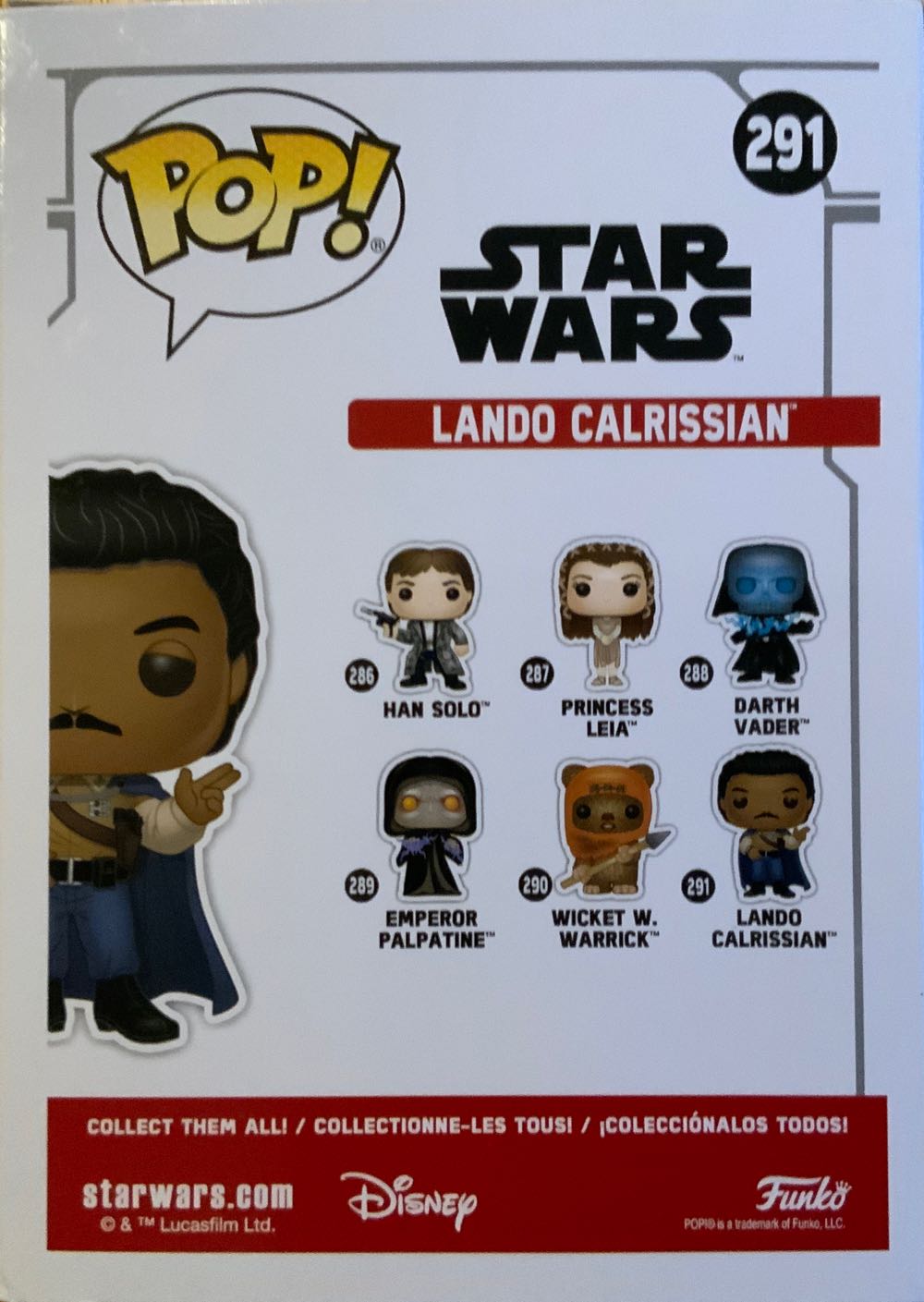 Lando Calrissian - Star Wars vinyl figure collectible - Main Image 2