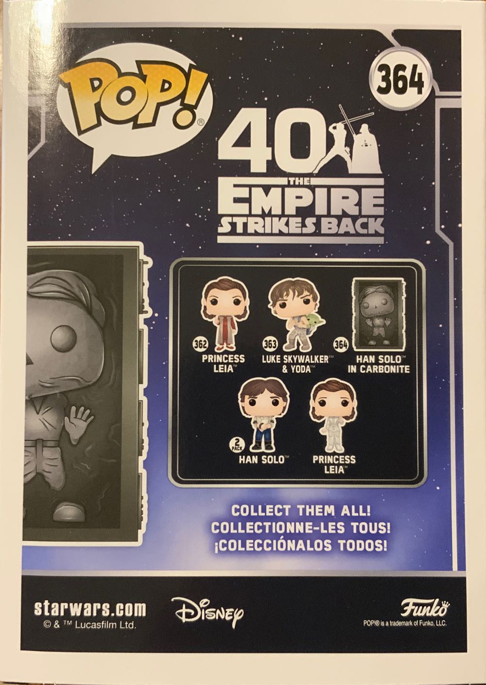 Han Solo (Carbonite)  vinyl figure collectible - Main Image 2