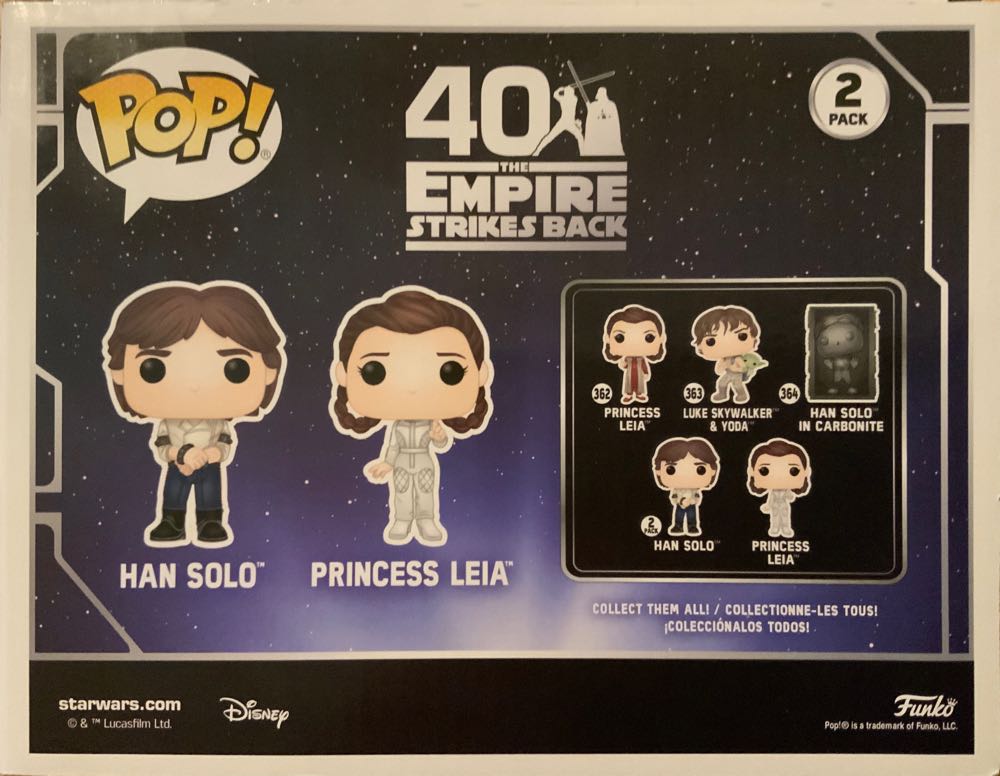 Han Solo & Princess Leia  vinyl figure collectible - Main Image 2