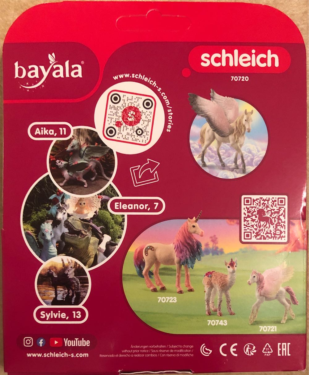 Schleich Bayala Sunrise Pegasus  Pink & Gold  vinyl figure collectible [Barcode 4059433591100] - Main Image 3