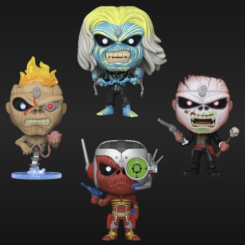 4pk 2 ”LIVE AFTER DEATH/SEVENTH SON/NIGHTS OF THE DEAD/SOMEWHERE IN TIME EDDIE” - Iron Maiden vinyl figure collectible [Barcode 889698695862] - Main Image 2