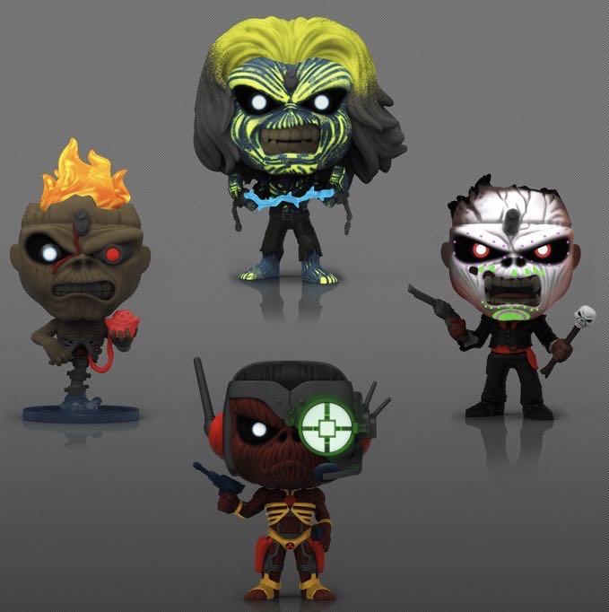 4pk 2 ”LIVE AFTER DEATH/SEVENTH SON/NIGHTS OF THE DEAD/SOMEWHERE IN TIME EDDIE” - Iron Maiden vinyl figure collectible [Barcode 889698695862] - Main Image 3