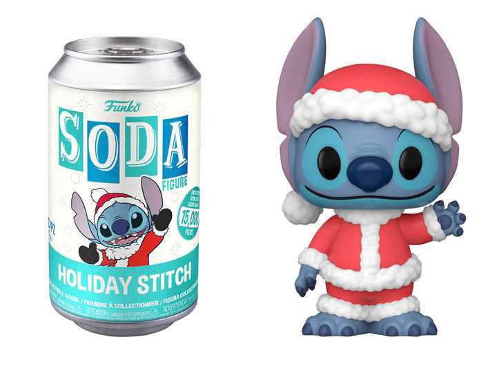 Funko Holiday Stitch Vinyl Soda - Lilo and Stitch vinyl figure collectible [Barcode 889698659772] - Main Image 3
