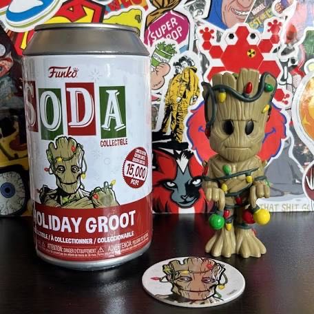 Holiday Groot Funko Soda  vinyl figure collectible [Barcode 889698659871] - Main Image 4