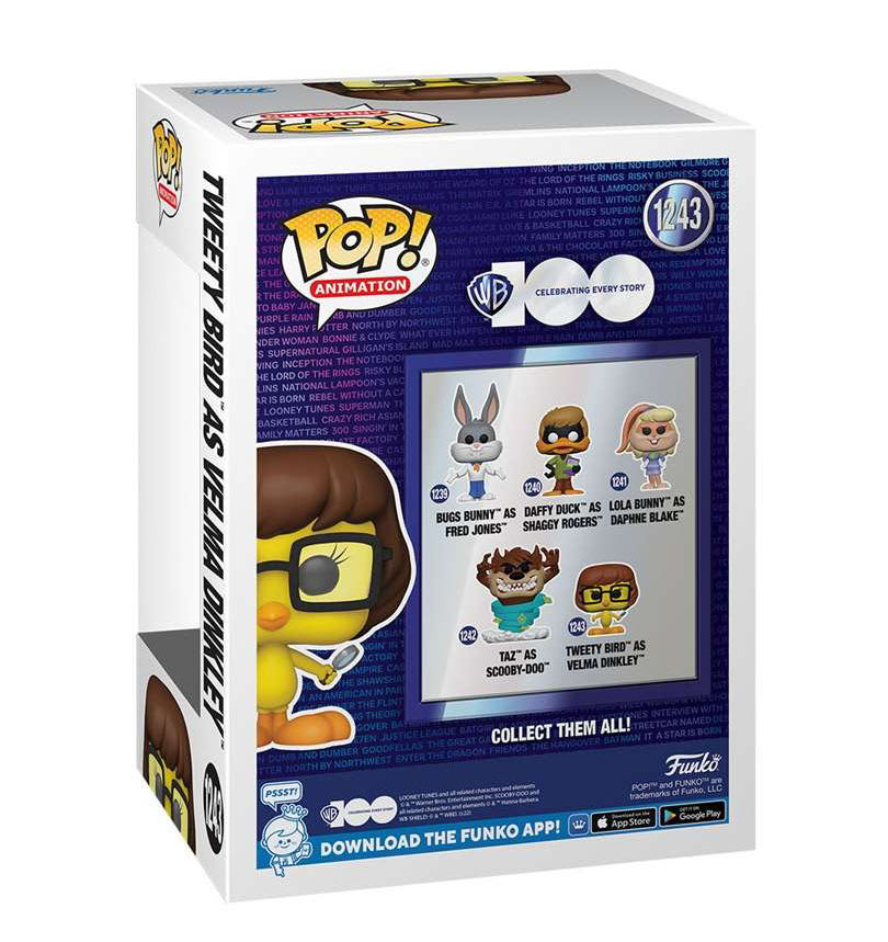 WB100 -1243- Tweety Bird as Velma Dinkley - Warner Bros. vinyl figure collectible [Barcode 889698694285] - Main Image 3