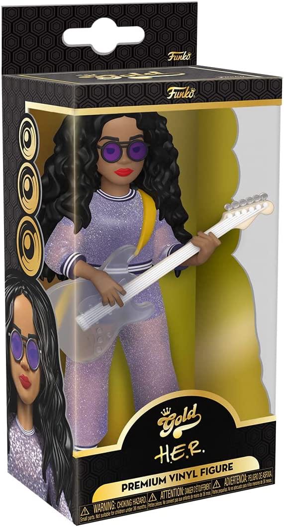 H.E.R  - “5” FUNKOPOP - Funko Premium Vinyl Gold - Musicians vinyl figure collectible [Barcode 889698678384] - Main Image 2