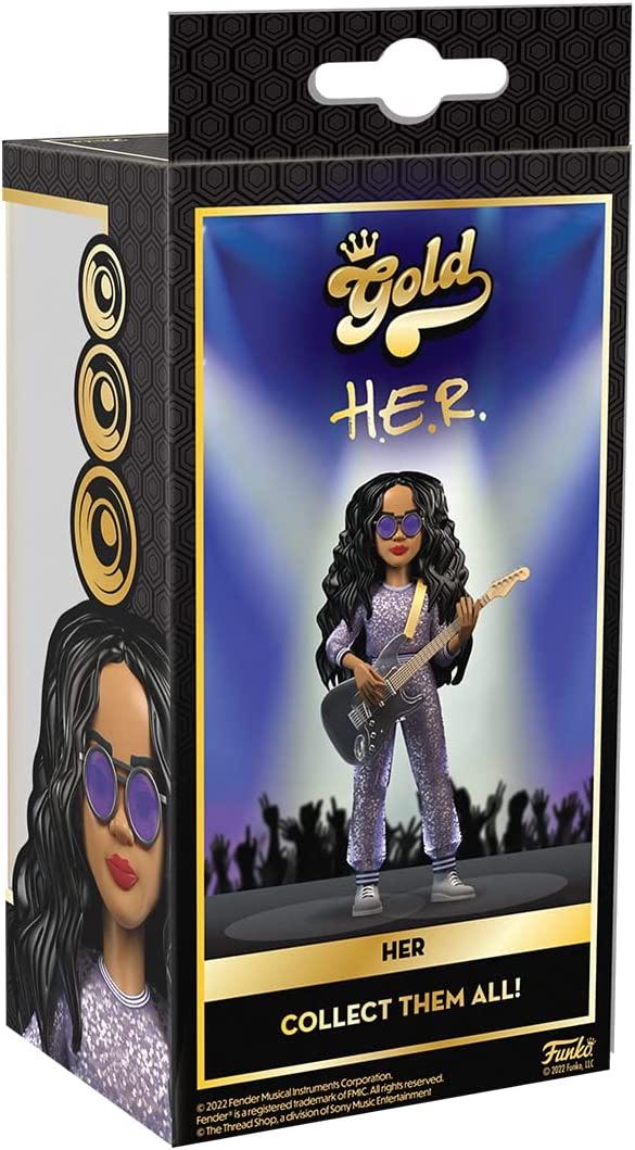 H.E.R  - “5” FUNKOPOP - Funko Premium Vinyl Gold - Musicians vinyl figure collectible [Barcode 889698678384] - Main Image 3