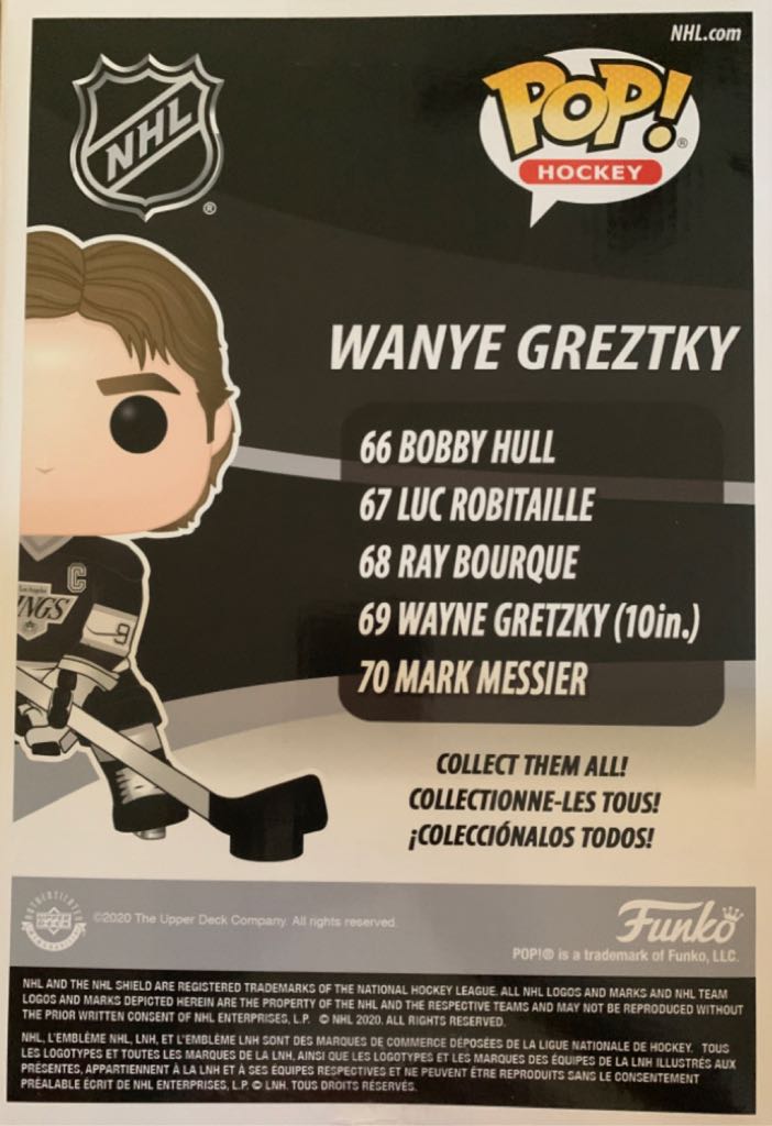 Funko NHL Wayne Gretzky (69) Los Angeles Kings Jumbo 10”  vinyl figure collectible [Barcode 889698510226] - Main Image 2