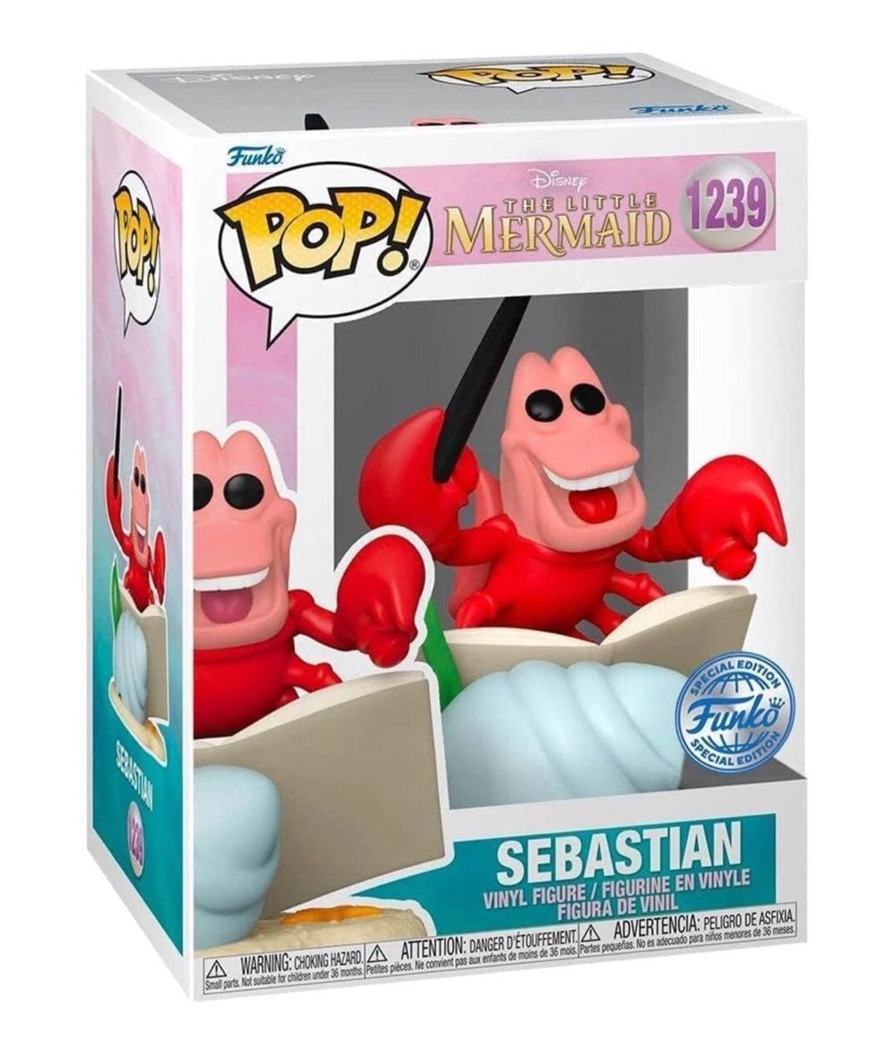 The Little Mermaid: Sebastian (Entertainment Earth Exclusive) - The Little Mermaid vinyl figure collectible [Barcode 889698668286] - Main Image 3