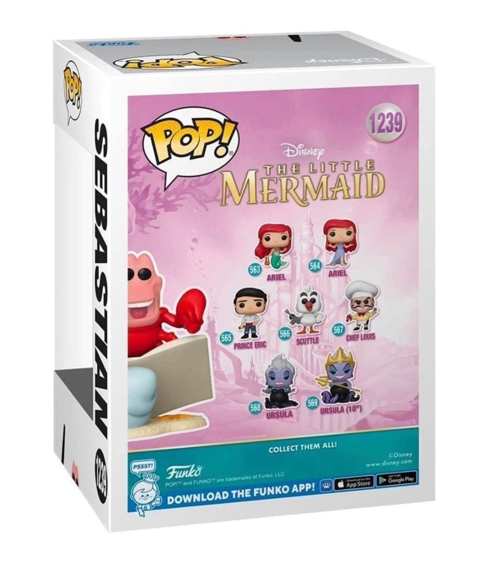 The Little Mermaid: Sebastian (Entertainment Earth Exclusive) - The Little Mermaid vinyl figure collectible [Barcode 889698668286] - Main Image 4