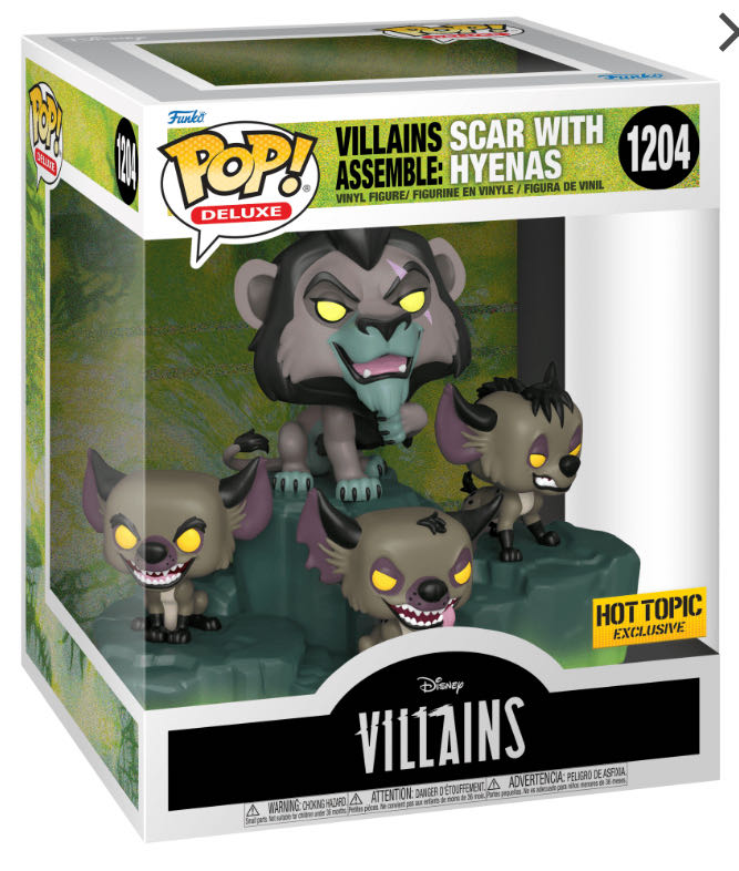 Scar with Hyenas - Disney Villains vinyl figure collectible - Main Image 2