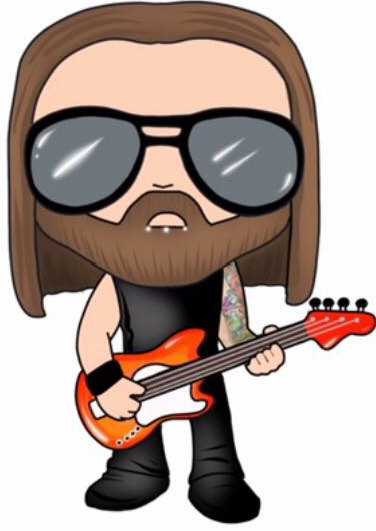 Luke Ryan (With Bass) - Musicians vinyl figure collectible - Main Image 2