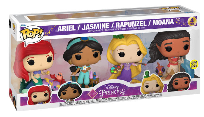 Ariel, Jasmine, Rapunzel & Moana - Disney Princess vinyl figure collectible - Main Image 2