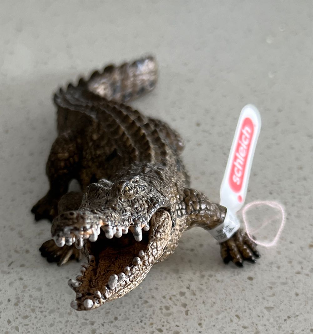 Schleich Crocodile Toy Figurine With Movable Jaw Ages 3  vinyl figure collectible [Barcode 4005086147362] - Main Image 3