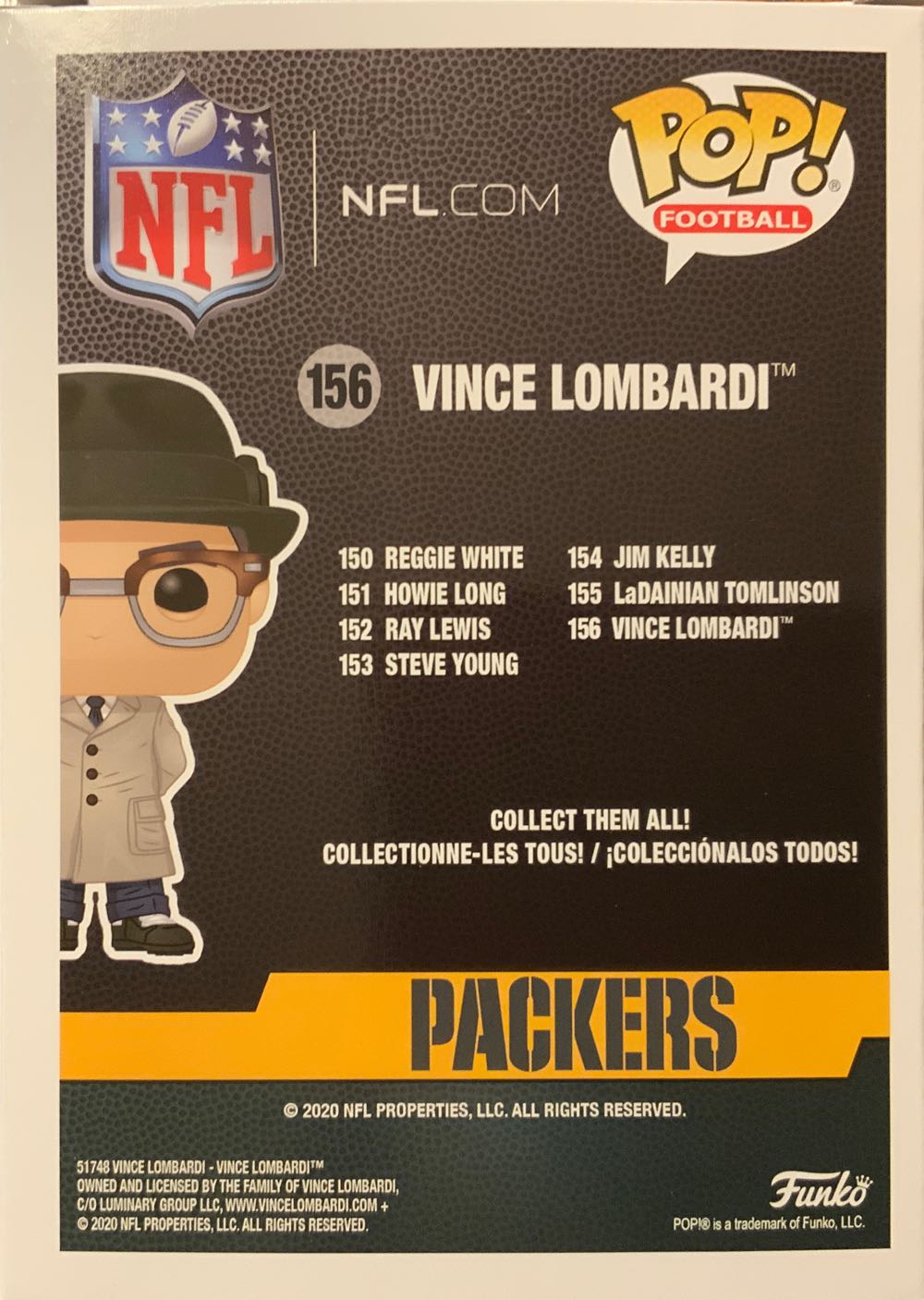 Vince Lombardi  vinyl figure collectible - Main Image 2
