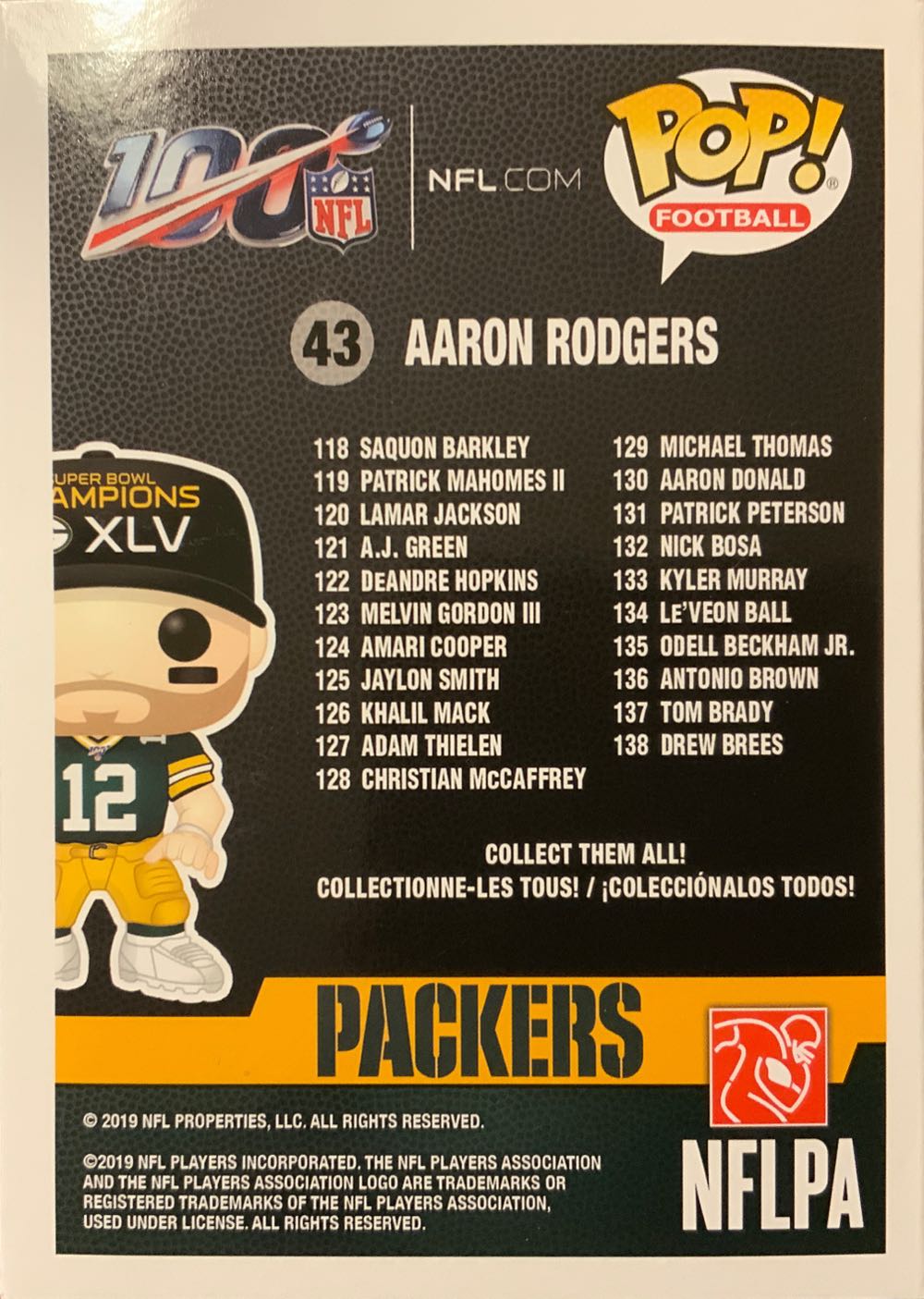 Aaron Rodgers  vinyl figure collectible - Main Image 2