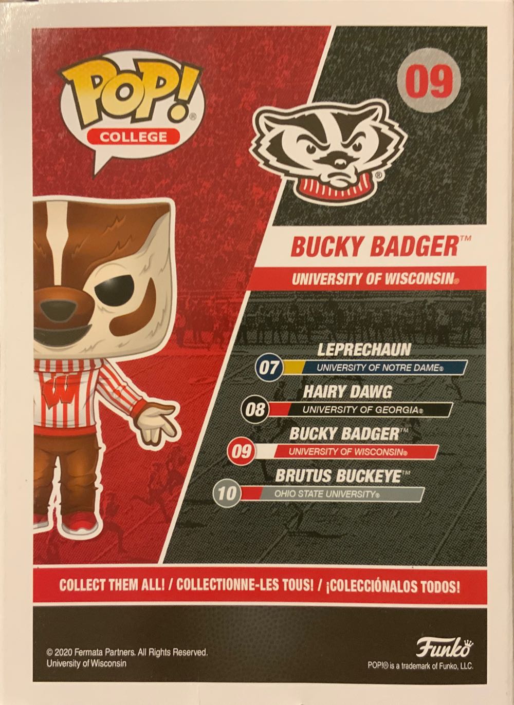 Bucky Badger  vinyl figure collectible - Main Image 2