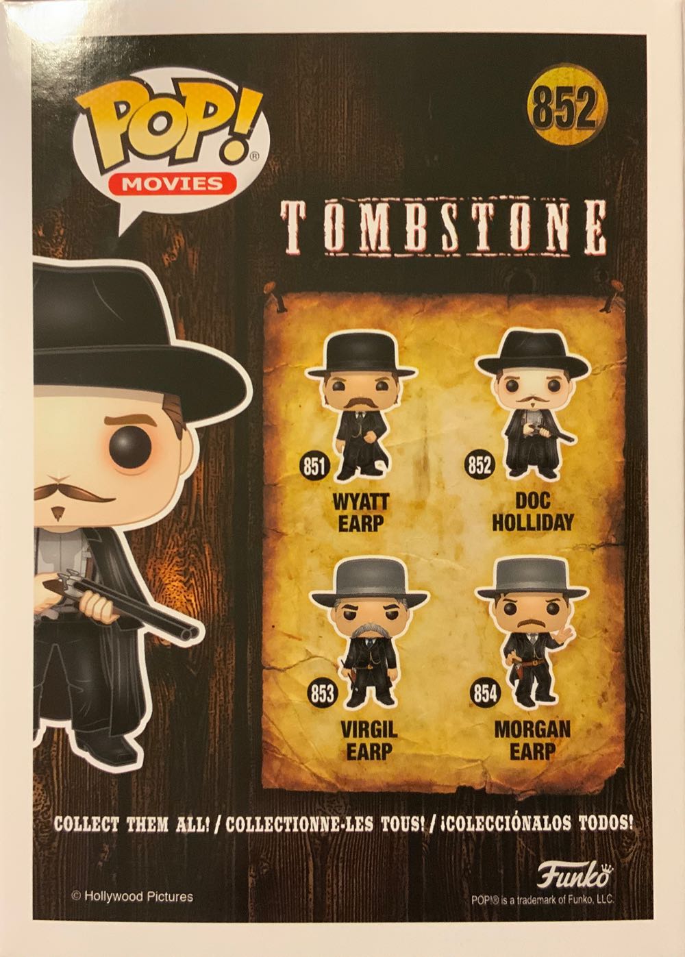 Doc Holliday - 852 Movies  vinyl figure collectible - Main Image 2