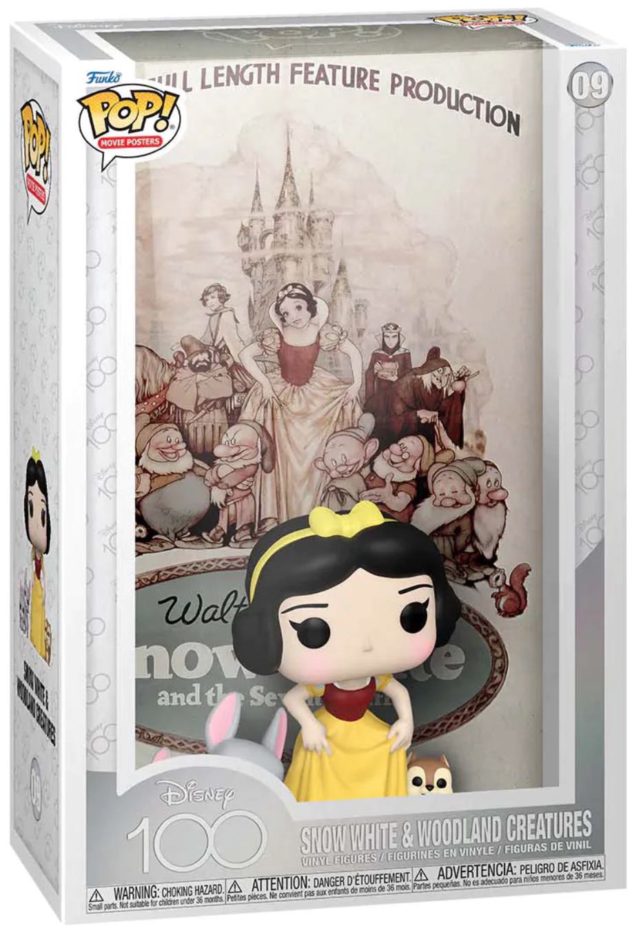 Disney Movie Poster: Snow White and Woodland Creatures (Snow White and the Seven Dwarfs) - Snow White vinyl figure collectible [Barcode 889698675802] - Main Image 2