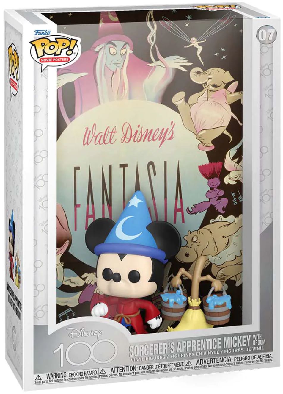 Disney Movie Posters: Sorcerer’s Apprentice Mickey and Broom (Fantasia) - Fantasia vinyl figure collectible [Barcode 889698675789] - Main Image 2