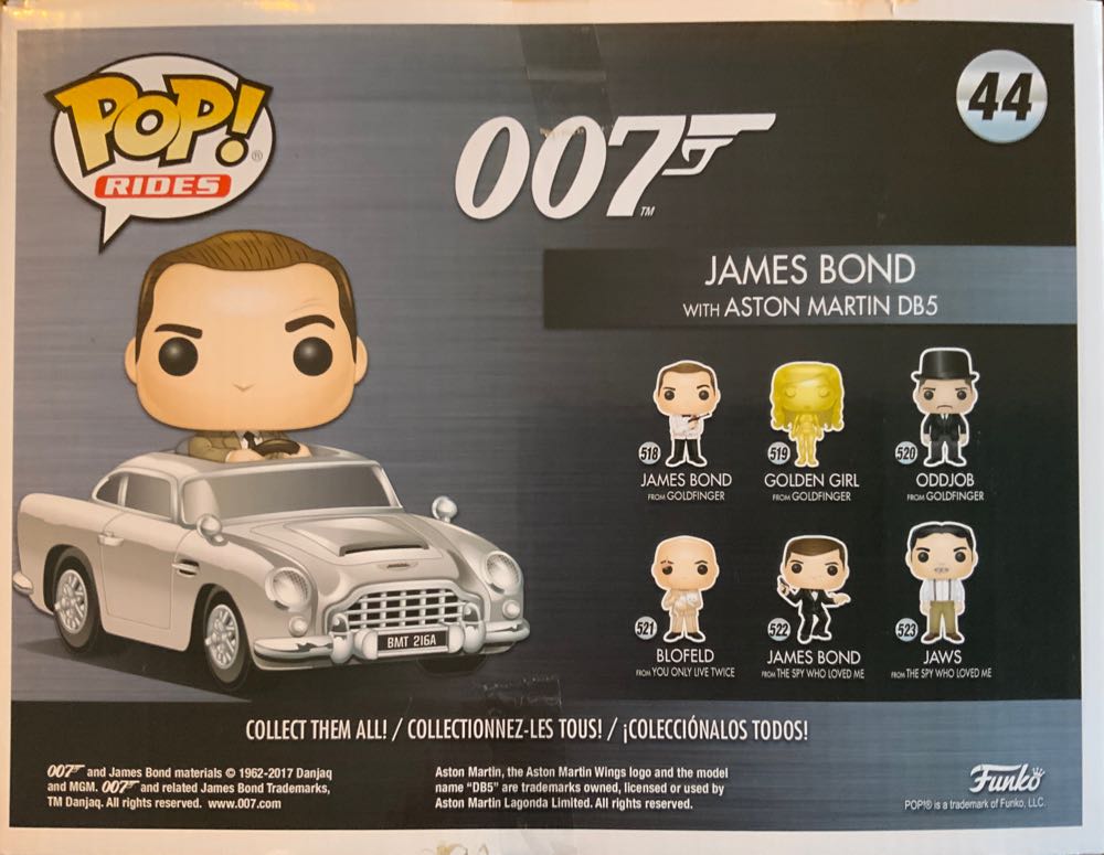 James Bond w/Aston Martin DB5 - 007 vinyl figure collectible - Main Image 2