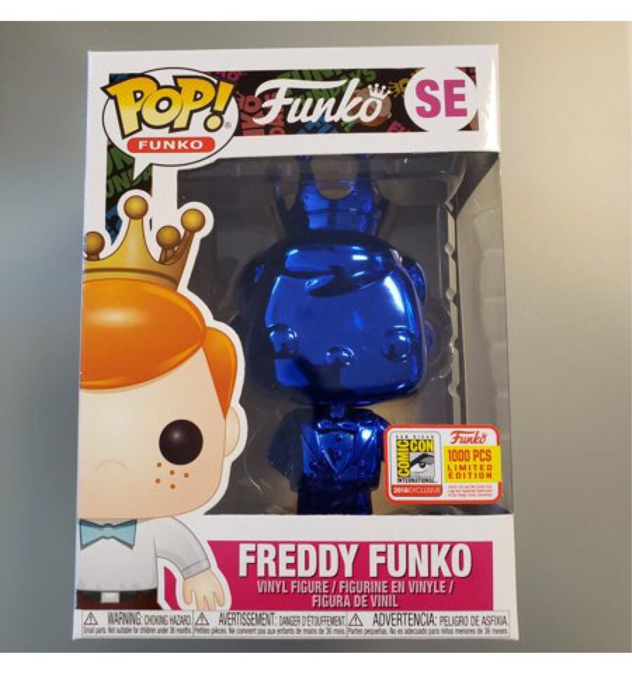Freddy Funko (Chrome) (Blue) - Freddy Funko vinyl figure collectible [Barcode 889698341592] - Main Image 2