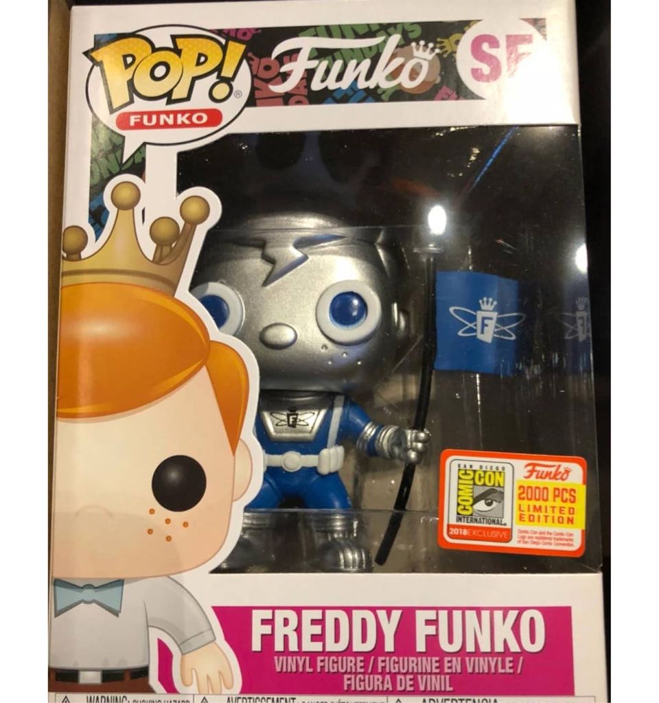 Freddy Funko (Space Robot) (Silver / Blue) - Freddy Funko vinyl figure collectible [Barcode 889698334365] - Main Image 2
