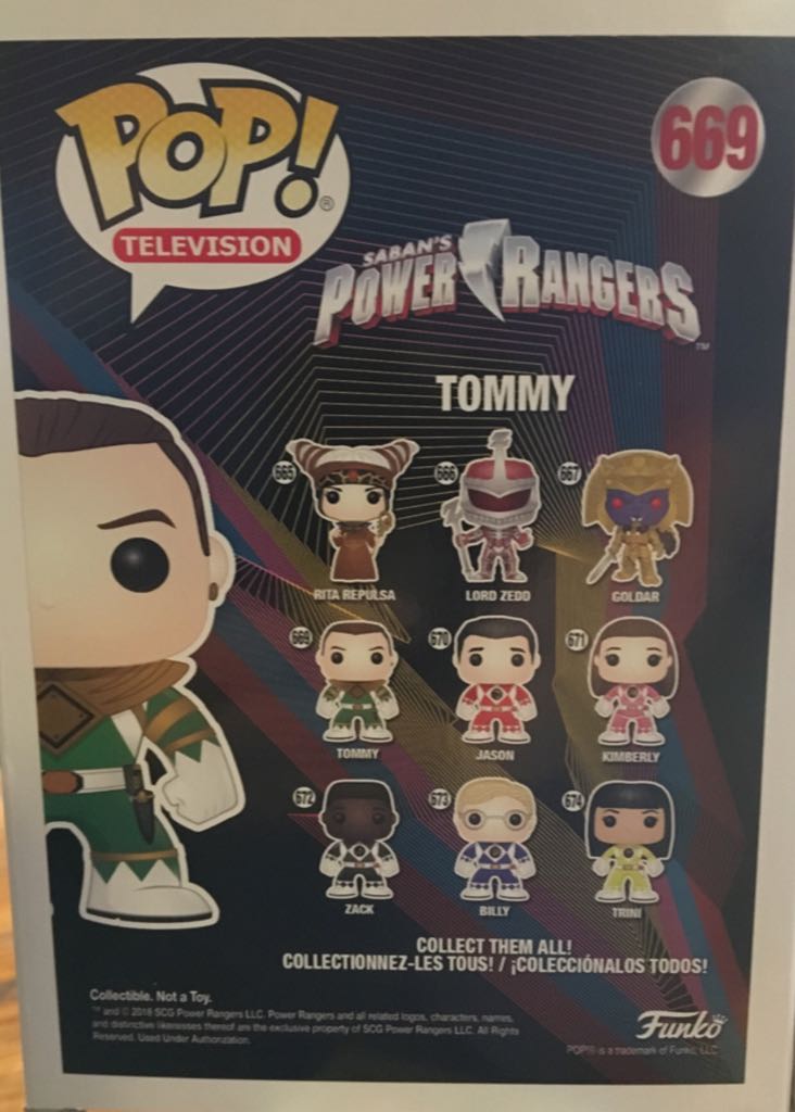 Tommy - Mighty Morphin Power Rangers vinyl figure collectible - Main Image 2