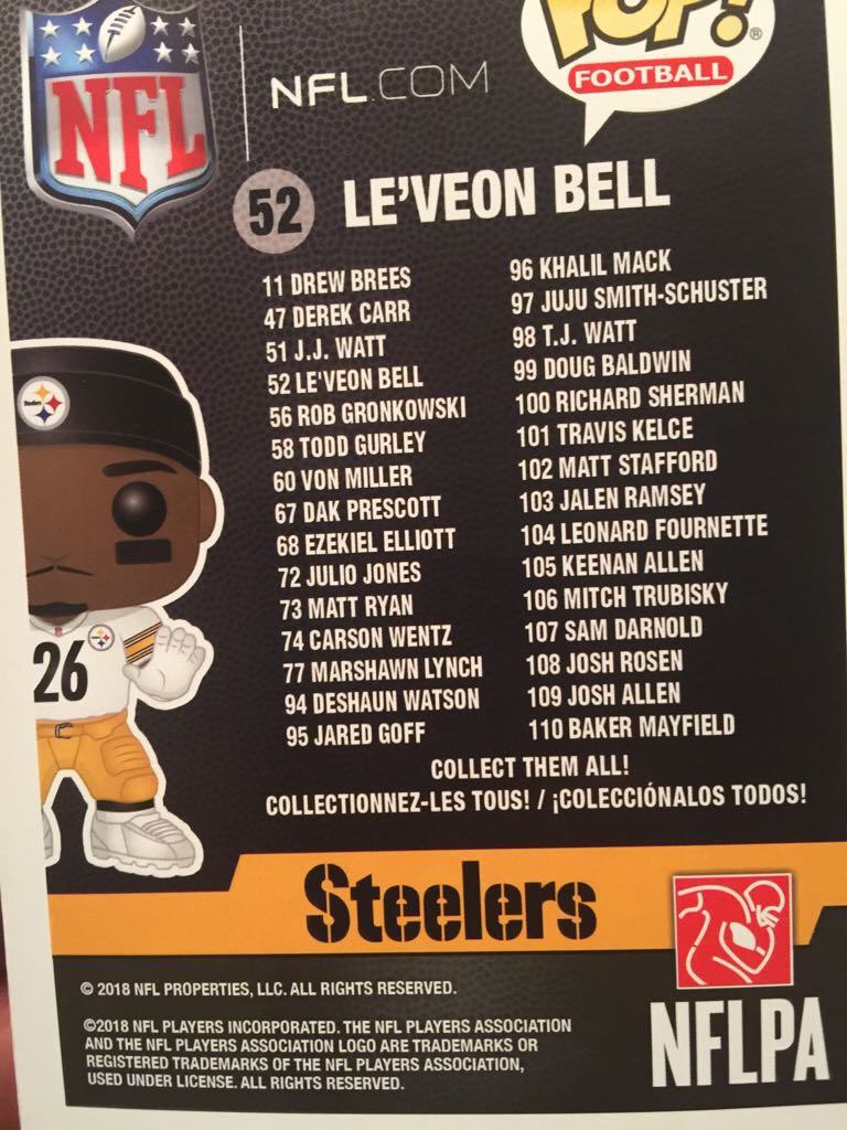 Le’Veon Bell  vinyl figure collectible [Barcode 889698317474] - Main Image 2